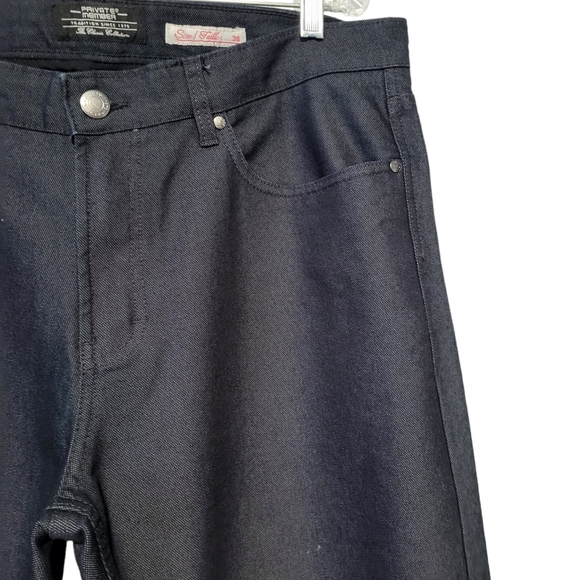 Private Member Men's Size 36X 29 Dark blue  Denim Straight Leg Jeans - Picture 7 of 9